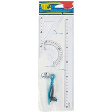 MarkEntegra 4'lü Pergelli Maxi Cetvel Seti, 30 cm