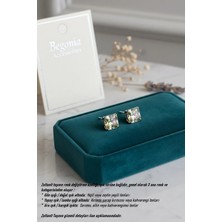 Begonia Accessories 925 Ayar Gümüş Kare Kesim Zultanit Tek Taş Küpe – Renk Değiştiren Unisex 1 Çift | Minimal,şık,hediye