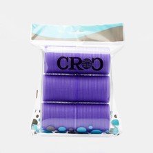 Hype Store Croc 1203 Cırtlı Sünger Bigudi Mor 6lı Çap 5cm