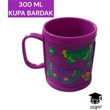 300 ml Desenli ve Pop-It Kupa Bardak Çeşitleri Plasik Çocuk Bardakları 1 Adet Fosforlu Canlı Renkler