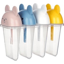 Hype Store ® 4'lü Kolay Şekillendirici Sevimli Çocuk Meybuz & Dondurma Kalıbı