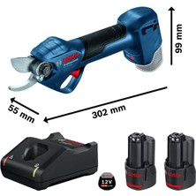 Bosch Professional Pro Pruner Bahçe Makası Gal 12V-40 + 2 x Gba 2,0AH