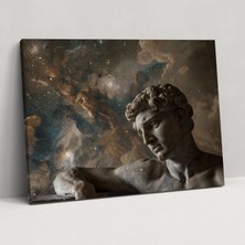 Popcas Michelangelo Kanvas Tablo Duvar Sanatı