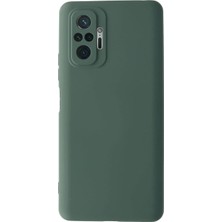 Hype Store Iletişim Xiaomi 10 Pro ile Uyumlu Kapak Içi Kadife Kamera Korumalı Lansman Silikon Kılıf - Yeşil