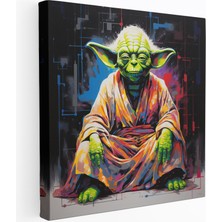 Popcas Star Wars Yoda 3D Pop Art Kanvas Tablo - Star Wars Duvar Sanatı