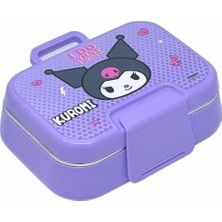 Hype Store Bento 1030ML Lunchbox Lisanslı Tek Katlı 2 Bölmeli Paslanmaz Çelik Sefer Tası Yemek Kutu (Mor2)