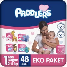 Hype Store 1 Numara Yenidoğan 2-5 kg Ekonomi Paketi Bebek Bezi (1 x 48 Adet)