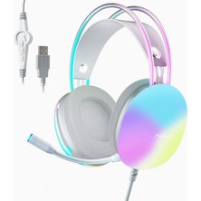 Hype Store Aula S505 Rgb USB Gaming Mikronfonlu Oyuncu Kulaklığı Pembe