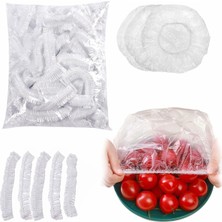 Hype Store 100’LÜ Yeniden Kullanılabilir Elastik Plastik Kase Kapakları – Şeffaf, 12X30 Cm, Hava Geçirmez Gıda