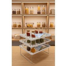 Pratik ve Şık 3'lü Dolap Içi Raf Düzenleyici Seti