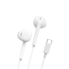 Hype Store Linktech H36 Type-C Stereo Kulak Içi Kablolu Kulaklık Beyaz