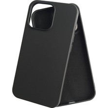 Hype Store iPhone 15 Pro ile Uyumlu Premium Ultra Koruma Kadife Iç Dokulu Lansman Telefon Kılıfı - Siyah