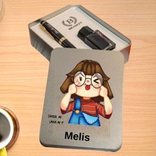 Hediye Vakti Kişiye Özel Isim Yazılı Dolma Kalem Seti – Kartuşlu Mürekkepli Şık Hediye Kutulu Kalem