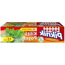 MarkEntegra Orta Boy Kilitli Sızdırmaz Buzdolabı Poşeti – 12'li Set