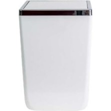 MarkEntegra Kapaklı Plastik Çelik Kova - 6 Lt, Beyaz