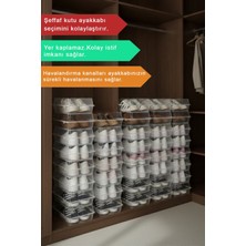 5 Adet Bayan   Ayakkabı Saklama Kutusu - Şeffaf Ayakkabı Kabı Seyahat Için Uygundur Tr Plastik