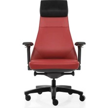 Hype Store Konak Business Çalışma Koltuğu Large Deri Kırmızı