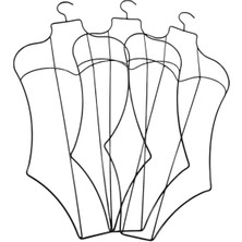 Şık Siyah Mayo Bikini Askısı, Gögüs ve Vücut Şekline Uyumlu