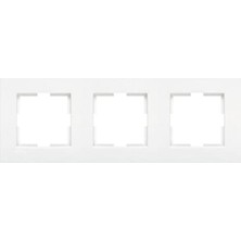 MarkEntegra Beyaz Üçlü Çerçeve (Kullanışlı Tasarım)