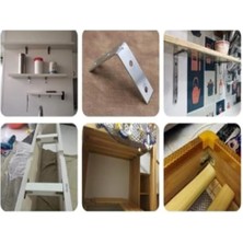 Storemax Mobilya, Dolap Yatak Duvara Sabitleme Bağlantı Aparatı L Demiri Gönye 1,5cmx4,5 Cmx4,5cm(20 Adet)