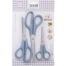 MarkEntegra Ergonomik Saplı Çelik Mutfak Makası, 3'lü Set, Gıdaya Uygun