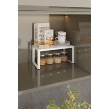 Metal Dolap Içi Raf Düzenleyici, Küçük Boy, Tezgah Üstü Organizer