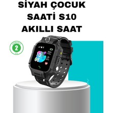 İsmiyle Al S10 Siyah Akıllı Çocuk Saati Konum Takip ve Güvenlik Özellikli