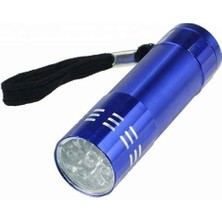 Metal 9 Ledli Pilli El Feneri Nemere