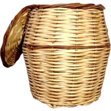 El Örgüsü Hasır Kamış Sepet, Bambu Patates ve Soğanlik
