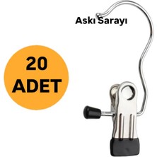 Şal ve Eşarp Askısı Seti, 20 Adet, Şık ve Pratik Kullanım Sağlar