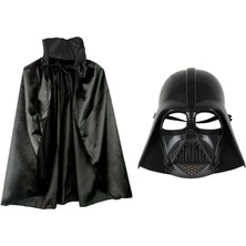 İlk El Grup Ieg™ Çocuk Boy Yıldız Savaşları Star Wars Darth Vader Maskesi ve 90 cm Pelerin Seti Siyah