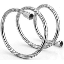 Storemax Örgülü Ince Çift Kenetli Kromajlı Lüks Görünümlü Spiral - Anti-Twist Özellikli 360 Derece Dönerli Pirinç Somun