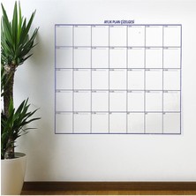 Manyetik Aylık Planlayıcı Duvar Stickerı, Takvim ve Çizelge Seti