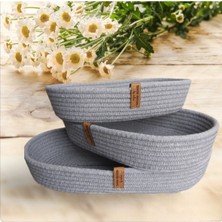 3'lü Hasır Sepet Takımı, Organizer ve Düzenleyici Set, Şık ve Kullanışlı