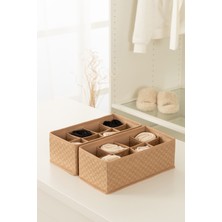 Çocuk Odası 8 Bölmeli Bej Dolap Çekmece Içi Çorap Düzenleyici Organizer