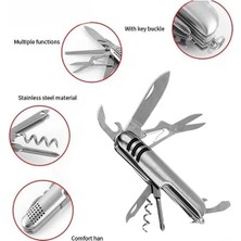 Storemax 7 Fonksiyonlu Katlanabilir Çakı | Çok Amaçlı Kamp ve El Aleti | Bıçak, Tornavida, Açacak,, Törpü