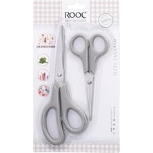 Storemax Premium Serisi Ergonomik Saplı Çelik Gıdaya Temasa Uygun 2'li Mutfak Makası, Gri