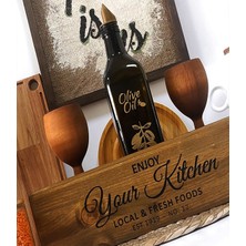 Ahşap Çok Amaçlı Mutfak ve Banyo Düzenleyici Kutu Ahşap Malzemeden Dayanıklı ve Şık