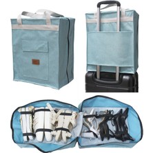 Keten Ayakkabı Düzenleyici Seyahat Çantası Organizer, Su Geçirmez Renkli