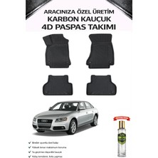 Audi A4 2016 Model Aracınıza Özel Karbon Kauçuk Paspas Takımı