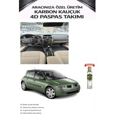 Renault Megane 2 Hatchback 2006 Model Aracınıza Özel Karbon Kauçuk Paspas Takımı