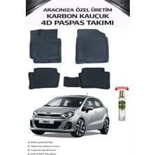 Kia Rio Hatchback 2011 Model Aracınıza Özel Karbon Kauçuk Paspas Takımı