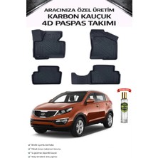 Kia Sportage 2012 Model Aracınıza Özel Karbon Kauçuk Paspas Takımı