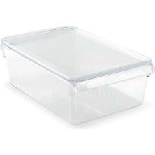 Şeffaf Kapaklı Banyo ve Mutfak Düzenleyici Raf 325X205X100 mm