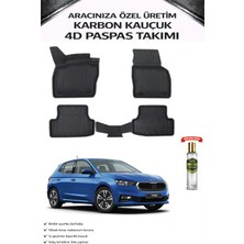 Skoda Fabia 2023 Model Aracınıza Özel Karbon Kauçuk Paspas Takımı