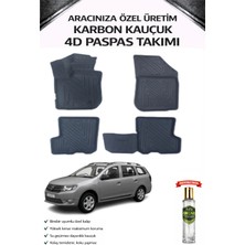 Dacia Logan Mcv 2013 Model Aracınıza Özel Karbon Kauçuk Paspas Takımı