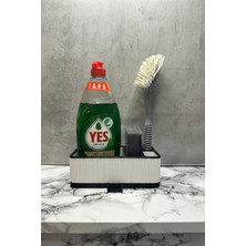 Çok Bölmeli Sünger ve Deterjanlık, Su Tahliyeli Lavabo Organizer