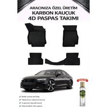 Audi A6 2021 Model Aracınıza Özel Karbon Kauçuk Paspas Takımı