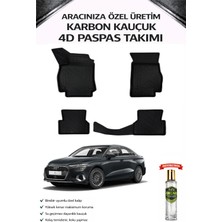 Audi A3 2020 Sedan Model Aracınıza Özel Karbon Kauçuk Paspas Takımı
