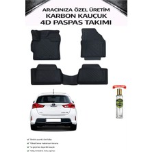 Toyota Auris 2013 Model Aracınıza Özel Karbon Kauçuk Paspas Takımı